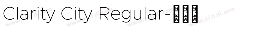 Clarity City Regular字体转换